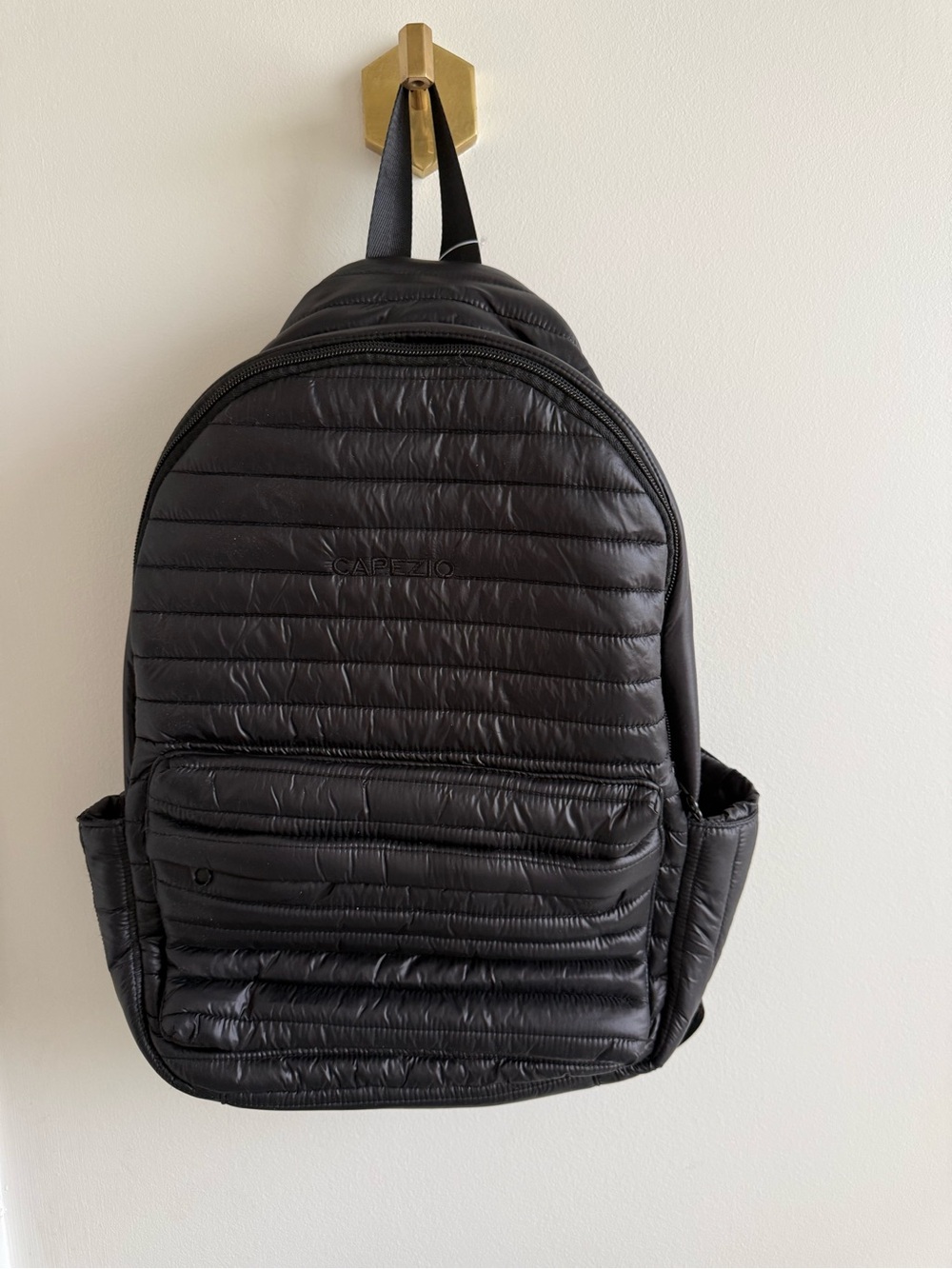 Capezio Black Quilted Daypack with Red Tag